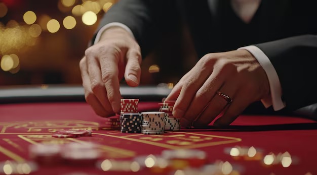 Free Bet Blackjack table layout and card positions
